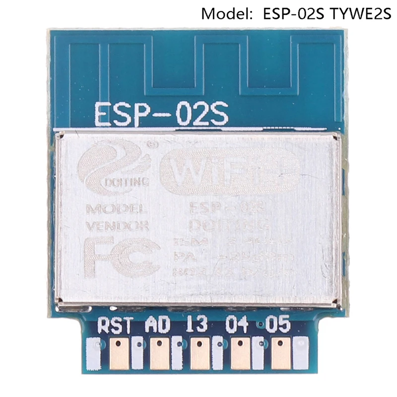 Wi-Fi Module ESP-02S TYWE2S Serial Golden Finger Package ESP8285 Wireless Transparent Transmission Compatible With ESP8266
Wi-Fi Module ESP-02S TYWE2S Serial Golden Finger Package ESP8285 Wireless Transparent Transmission Compatible With ESP8266