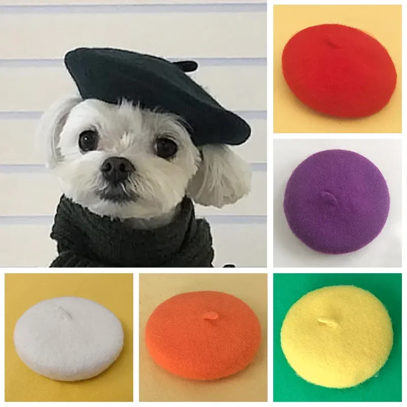 Pet Hat Solid Color Painter Wool Cap Dog Beret Mini Decorative Photo Headwear Pet Memorial Christmas Luxury Designer Hats
Pet Hat Solid Color Painter Wool Cap Dog Beret Mini Decorative Photo Headwear Pet Memorial Christmas Luxury Designer Hats