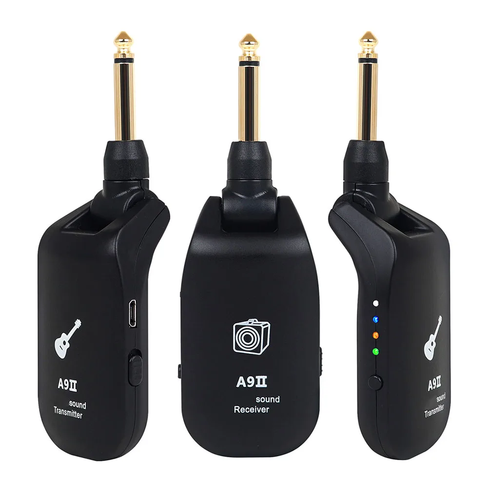 Wireless Guitar System with High Fidelity and Anti Interference Technology Perfect for Various Audio Devices (Black)
Wireless Guitar System with High Fidelity and Anti Interference Technology Perfect for Various Audio Devices (Black)