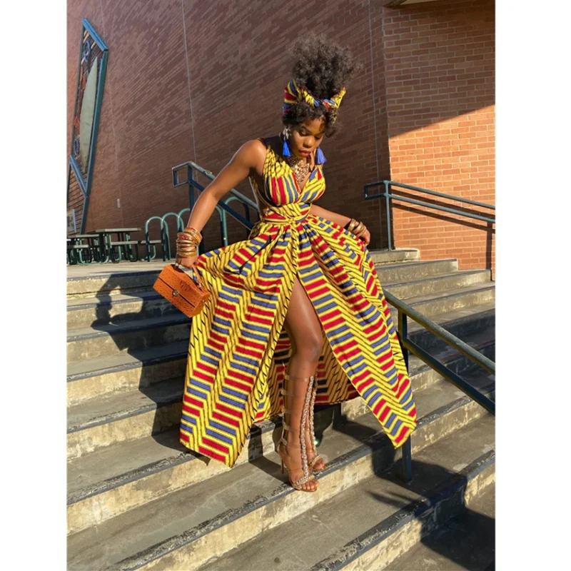 Indie Style African Dresses for Women Floral Dashiki Print Maxi Dress Long Summer Fashion 2023 Bandage Elegant African Clothing
Indie Style African Dresses for Women Floral Dashiki Print Maxi Dress Long Summer Fashion 2023 Bandage Elegant African Clothing