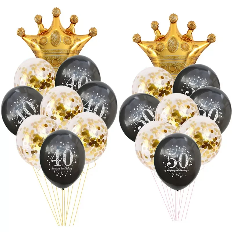 Black Gold 30 40 50 60 Years Birthday Party Confetti Balloon 30th 50th Birthday Party Decorations Adult Party Ballon Air Globos
Black Gold 30 40 50 60 Years Birthday Party Confetti Balloon 30th 50th Birthday Party Decorations Adult Party Ballon Air Globos