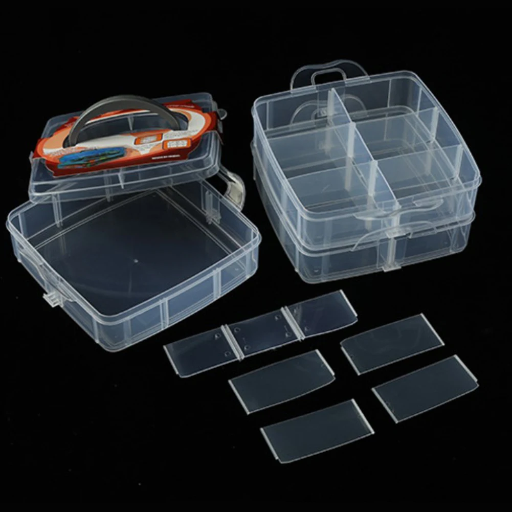 Adjustable 3 Layer Plastic Storage Case Box, Organize Beads And Jewelry, Detachable Design, Portable Handle For Easy Carrying
Adjustable 3 Layer Plastic Storage Case Box, Organize Beads And Jewelry, Detachable Design, Portable Handle For Easy Carrying