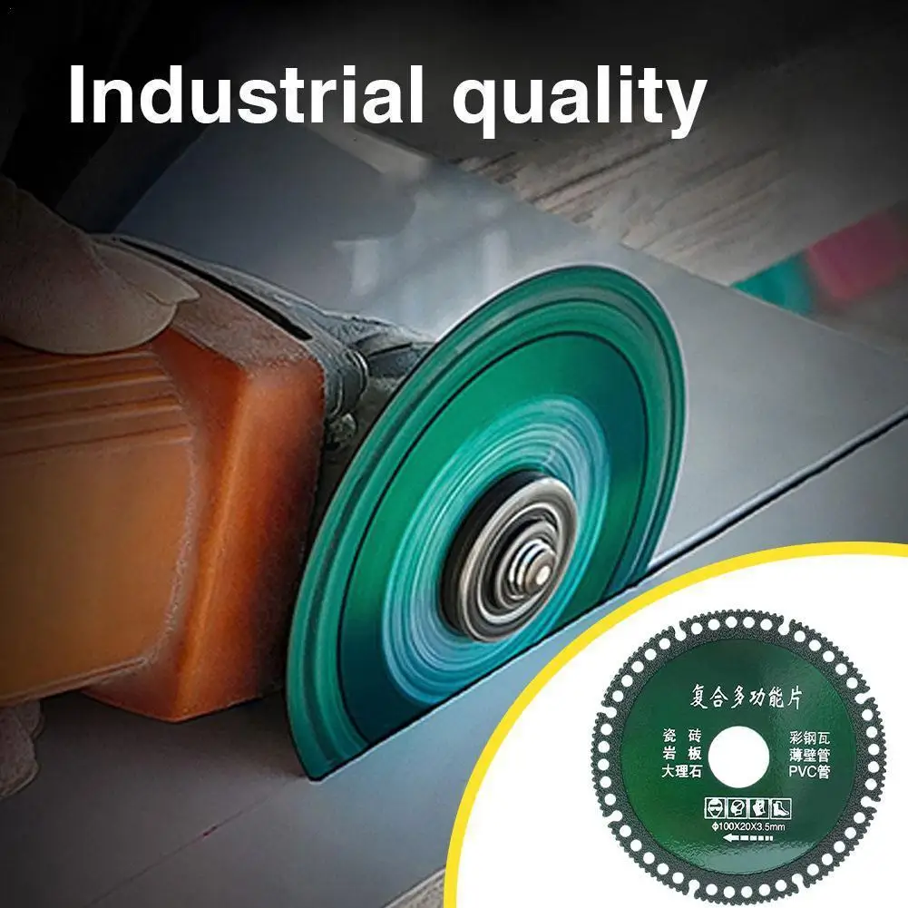 Composite Multifunctional Cutting Saw 100mm Ultra-thin Saw Ceramic Tile Glass Cutting Disc For Angle Grinder Tools T7O1
Composite Multifunctional Cutting Saw 100mm Ultra-thin Saw Ceramic Tile Glass Cutting Disc For Angle Grinder Tools T7O1