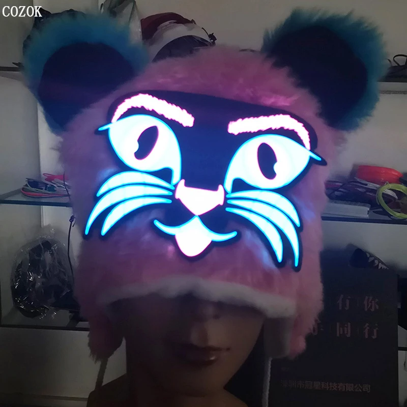 New Tiger Head Hat Sound Control Light Hat Pink Cute Party Cap Outdoor Travel Fashion Trend Wild Hats Deportes Y Ocio Gorro Muts
New Tiger Head Hat Sound Control Light Hat Pink Cute Party Cap Outdoor Travel Fashion Trend Wild Hats Deportes Y Ocio Gorro Muts