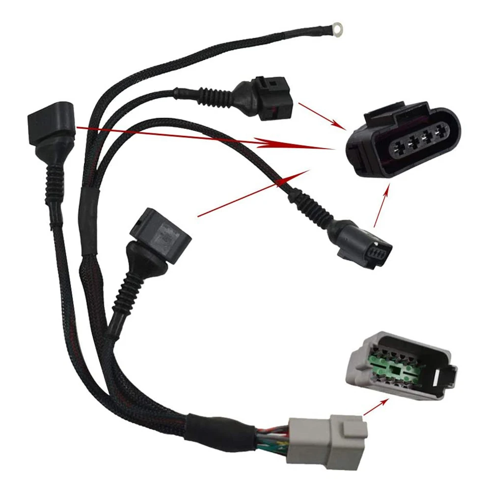 1.8T Ignition Coil Wiring Harness Loom for 1997-2006 TT A4 Quattro Golf Jetta Passat Beetle 1.8L Turbocharged
1.8T Ignition Coil Wiring Harness Loom for 1997-2006 TT A4 Quattro Golf Jetta Passat Beetle 1.8L Turbocharged