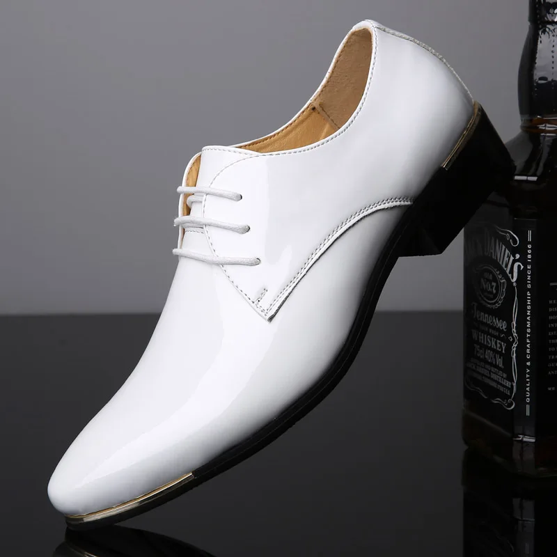 2022 Men High Quality Patent Leather Men Shoes Man Wedding Oxford Shoes Lace-Up Office Suit Men'S Casual Shoes Man Dress Shoes
2022 Men High Quality Patent Leather Men Shoes Man Wedding Oxford Shoes Lace-Up Office Suit Men'S Casual Shoes Man Dress Shoes