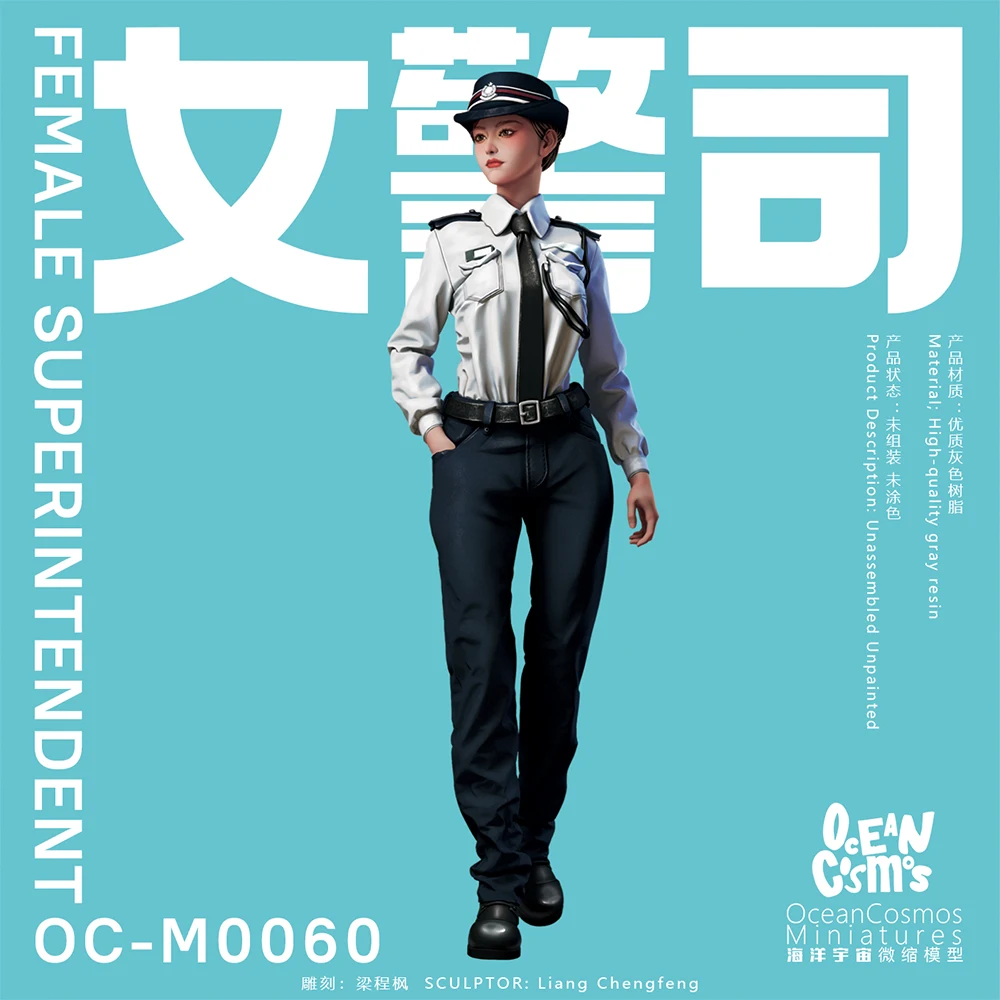OceanCosmos miniatures, Original, Hong Kong police Female Superintendent, girl, Resin unpainted Model kit figure GK
OceanCosmos miniatures, Original, Hong Kong police Female Superintendent, girl, Resin unpainted Model kit figure GK