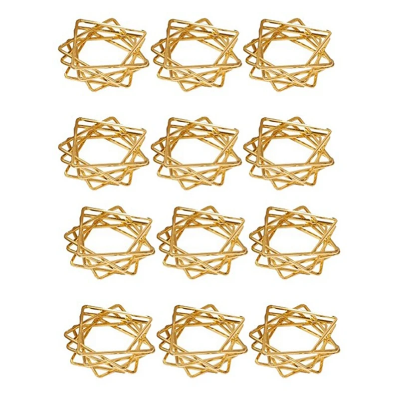 12Pcs Polygon Star Design Napkin Rings Star Napkin Buckle Metal Napkin Holders For Wedding Birthday Party Decorations Golden
12Pcs Polygon Star Design Napkin Rings Star Napkin Buckle Metal Napkin Holders For Wedding Birthday Party Decorations Golden