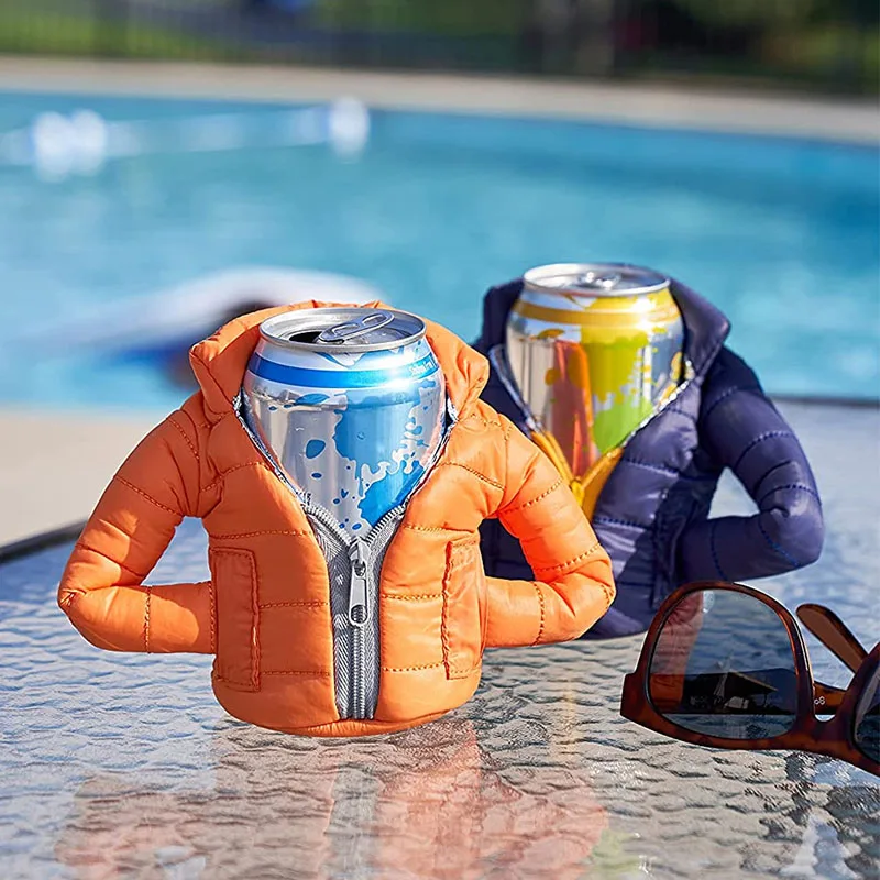 New Jacket To Keep Drinks Cool Beer Clothes Cola Jackets Winter Down Jackets Beverage Jackets Insulated Beer Insulation Covers
New Jacket To Keep Drinks Cool Beer Clothes Cola Jackets Winter Down Jackets Beverage Jackets Insulated Beer Insulation Covers