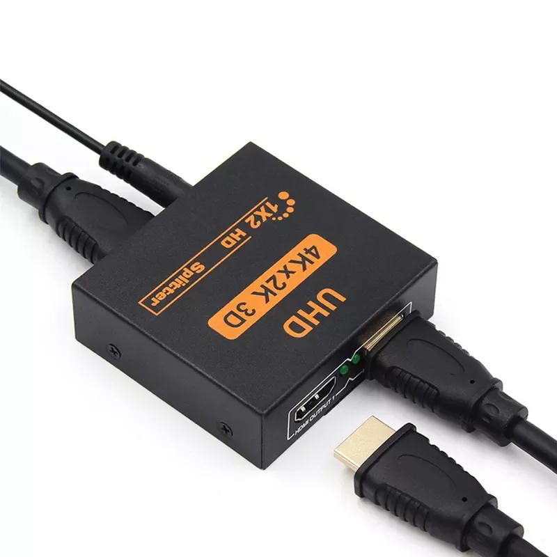 4K Splitter UHD 3D HDMI-compatible Splitter HD 1X2 1080P Switch Split 1 in 2 out Switcher Repeater for HDTV DVD PS3/4 Xbox PC
4K Splitter UHD 3D HDMI-compatible Splitter HD 1X2 1080P Switch Split 1 in 2 out Switcher Repeater for HDTV DVD PS3/4 Xbox PC