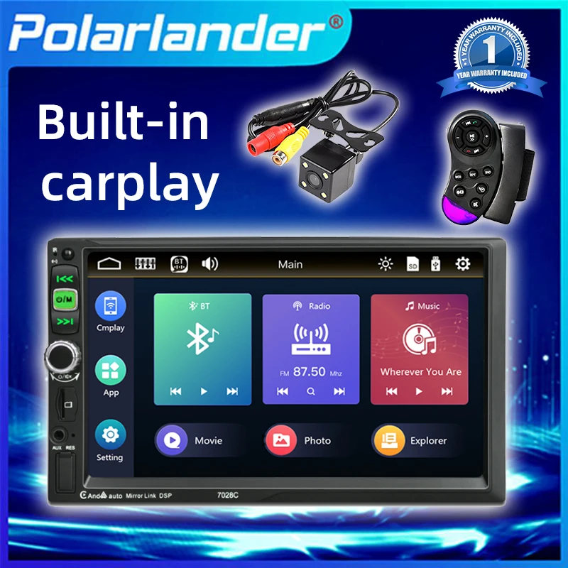 Автомобильный MP5 мультимедийный плеер PolarLander, автомобильная аудиосистема на Android, с 7 "разъемами USB/TF/AUX, Bluetooth, для TOYOTA, HONDA, типоразмер 2 Din
Автомобильный MP5 мультимедийный плеер PolarLander, автомобильная аудиосистема на Android, с 7 "разъемами USB/TF/AUX, Bluetooth, для TOYOTA, HONDA, типоразмер 2 Din