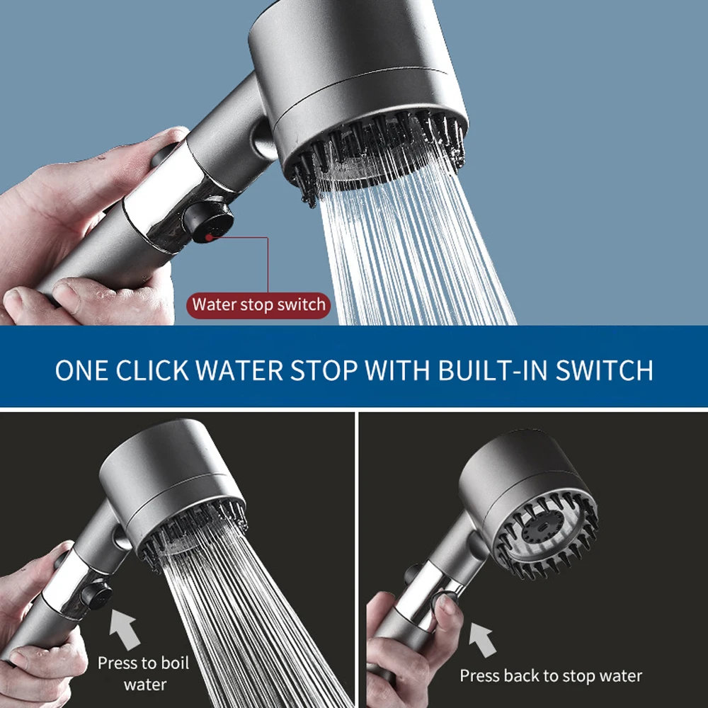 High Pressure Shower Head Sets, 3 Modes, Water Saving, Bathroom Built-In Filter, Mini Rainfall Shower Head with Hose and Base
High Pressure Shower Head Sets, 3 Modes, Water Saving, Bathroom Built-In Filter, Mini Rainfall Shower Head with Hose and Base