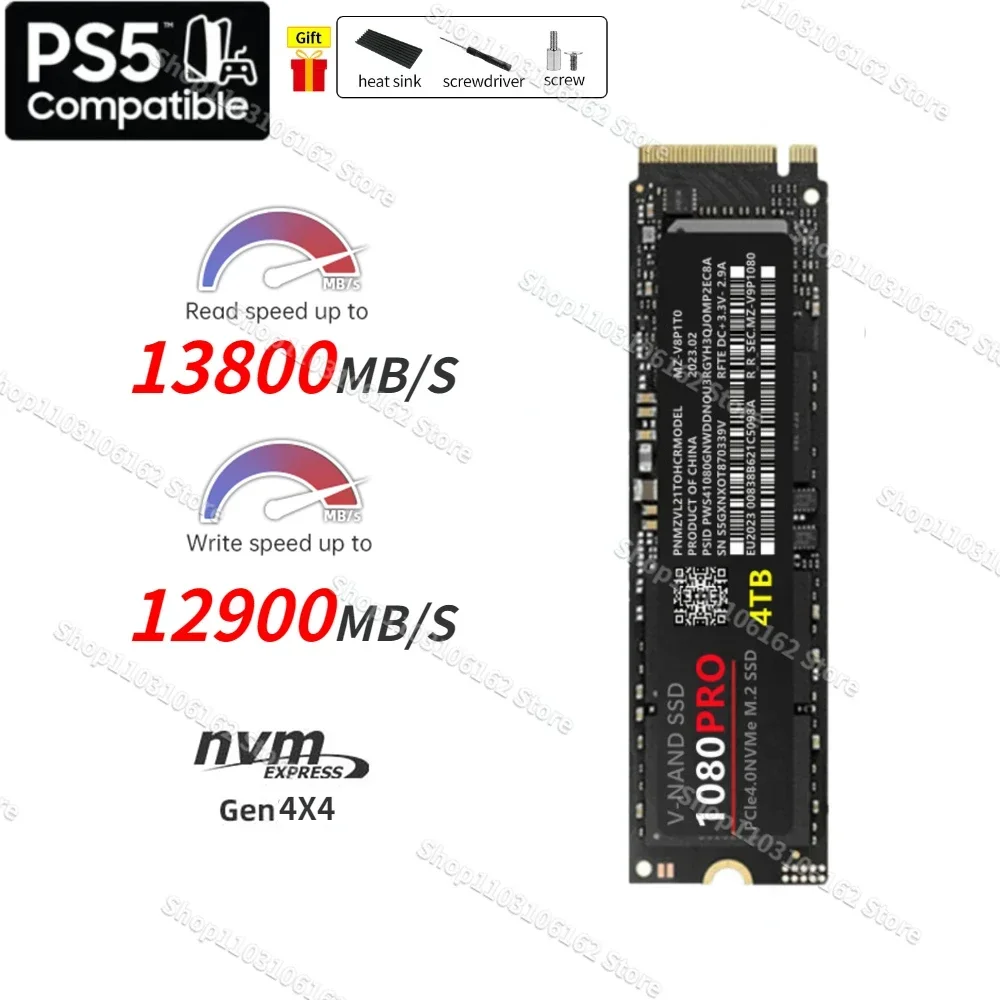 

Original 1TB M.2 ssd nvme m2 NGFF SSD SATA hard Drive 4TB NVMe pcie 1080 PRO Hdd Internal Hard Disk For Laptop/Desktop/mac/PS5