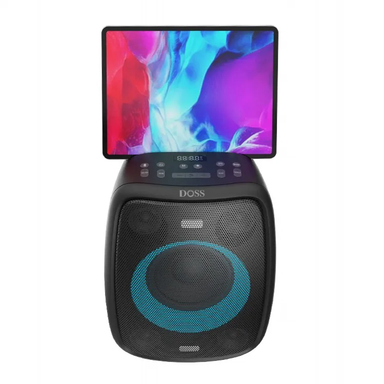 DOSS portable Bluetooth speaker with wireless microphone 99 units SYNC playing 15 inch speakers 2000 watts sound for Karaoke.
DOSS portable Bluetooth speaker with wireless microphone 99 units SYNC playing 15 inch speakers 2000 watts sound for Karaoke.