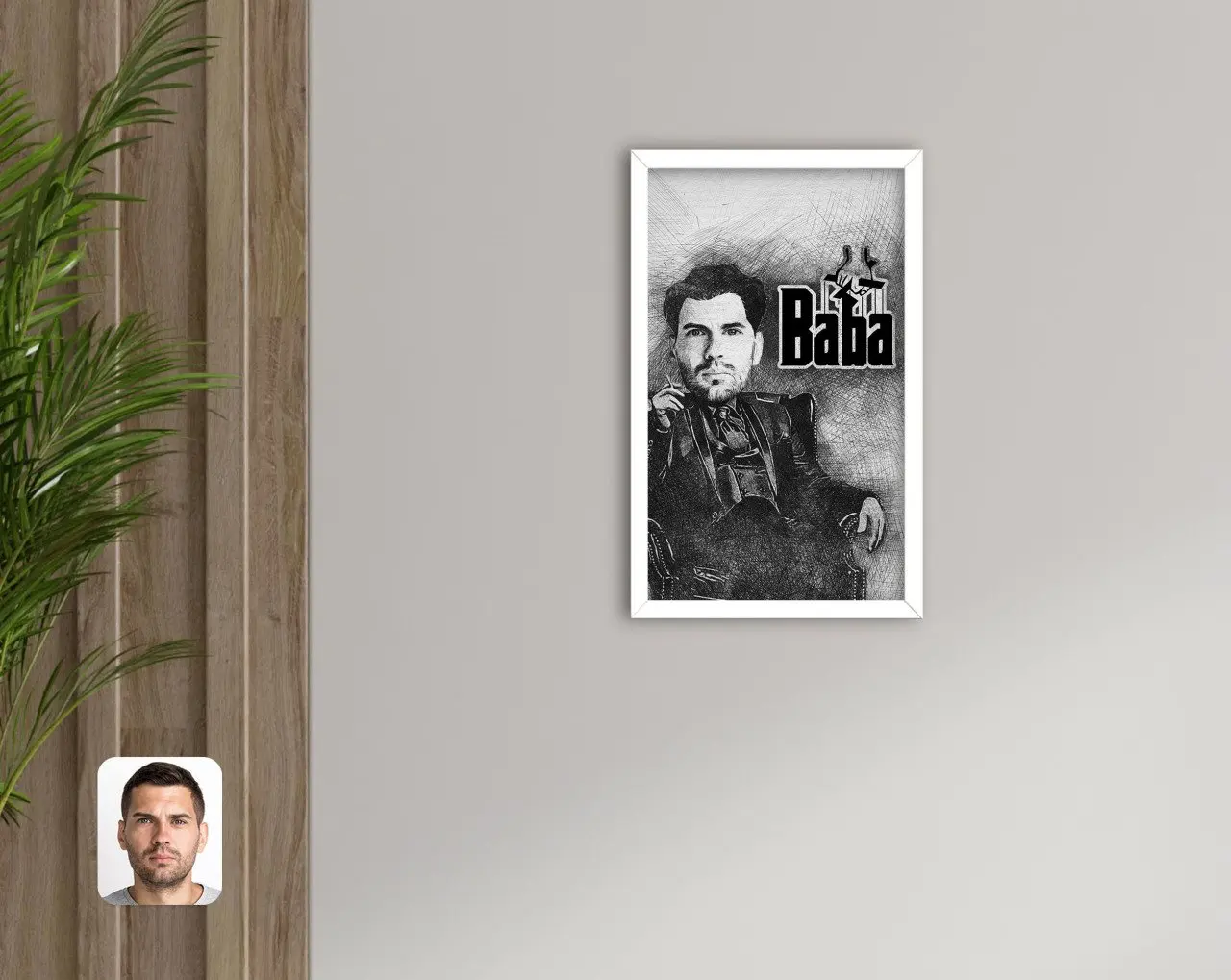 Personalized Custom Godfather Godfather Caricature Of Decorative Wood White Framed Tablo-22
Personalized Custom Godfather Godfather Caricature Of Decorative Wood White Framed Tablo-22