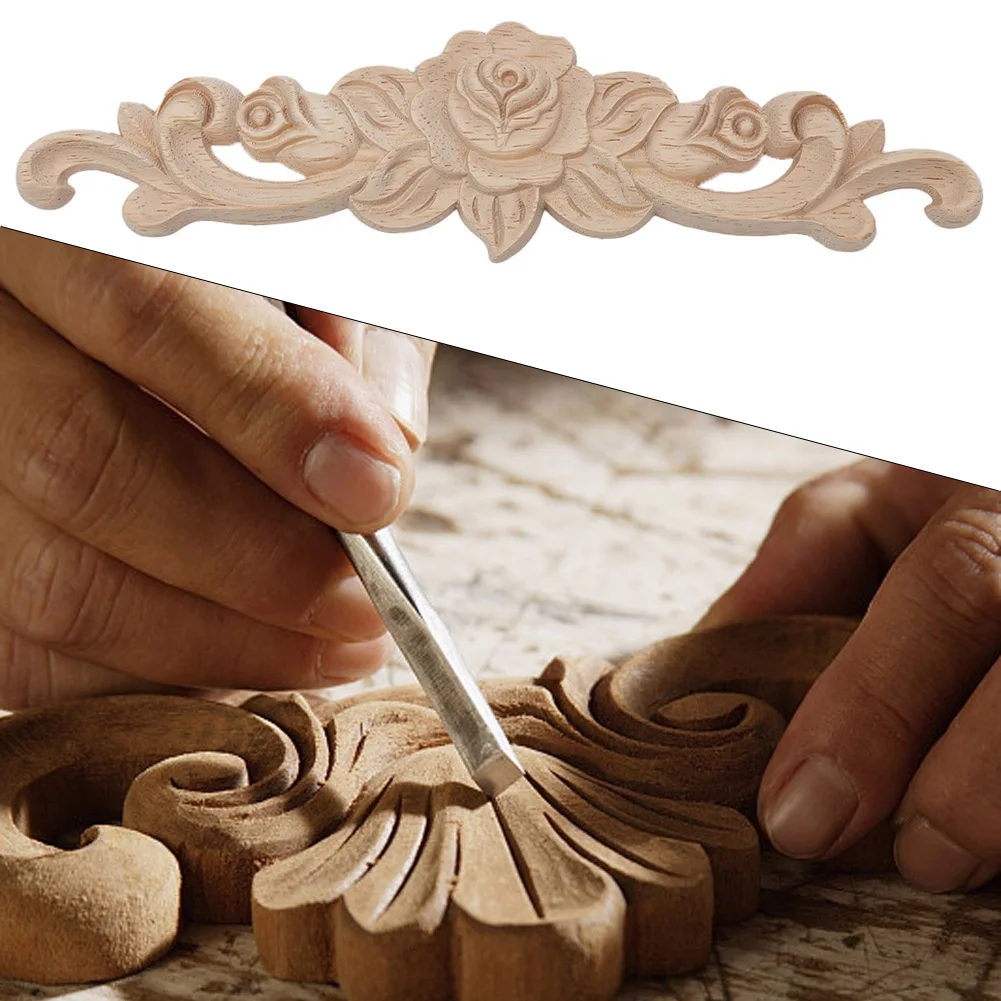 New High Quality Applique Unpainted Wooden Carved European Home Decoration Onlay Small Flower Pieces Accessories
New High Quality Applique Unpainted Wooden Carved European Home Decoration Onlay Small Flower Pieces Accessories