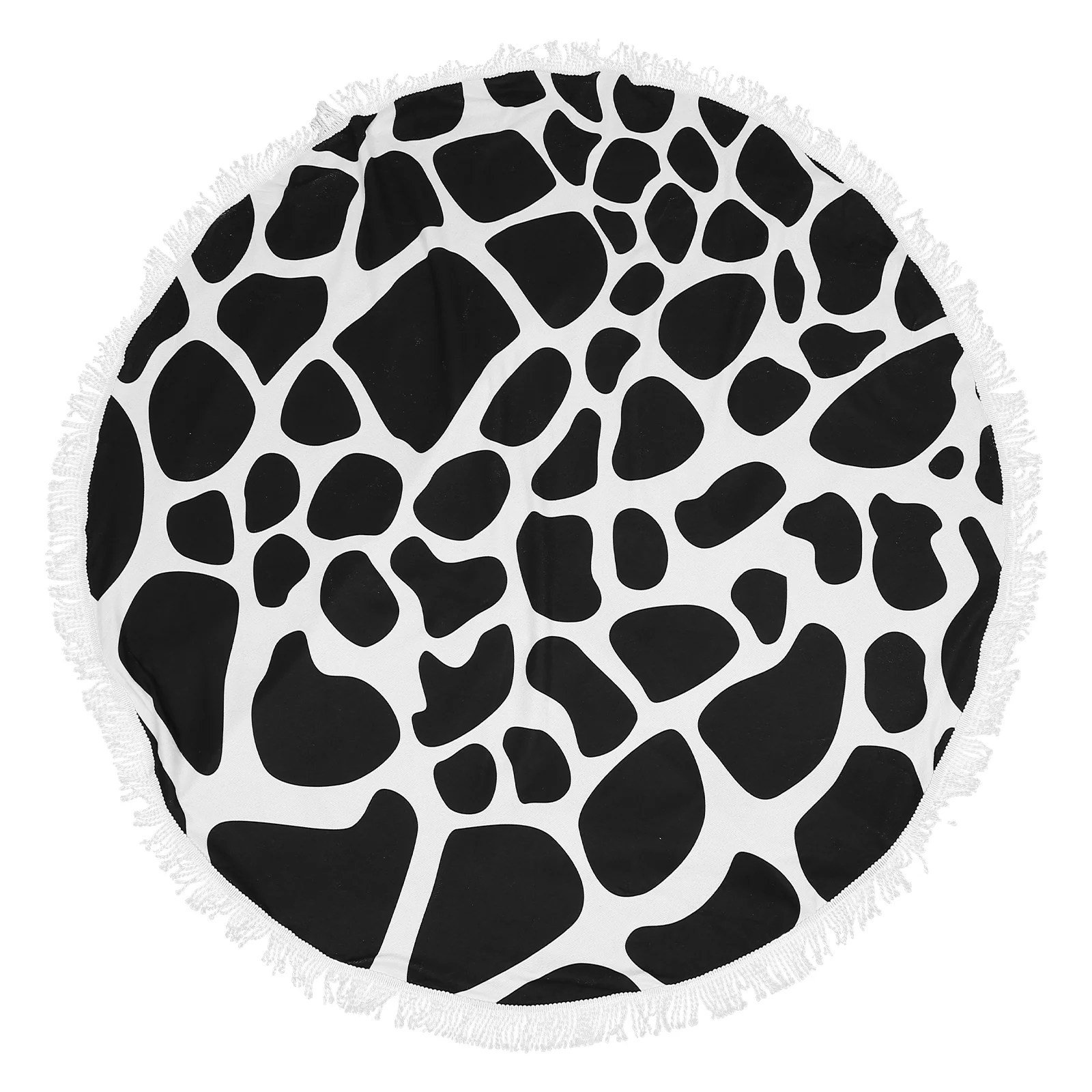 1pc Cow Pattern Tassel Beach Towel Simple Round Beach Blanket for Grassland Park
1pc Cow Pattern Tassel Beach Towel Simple Round Beach Blanket for Grassland Park