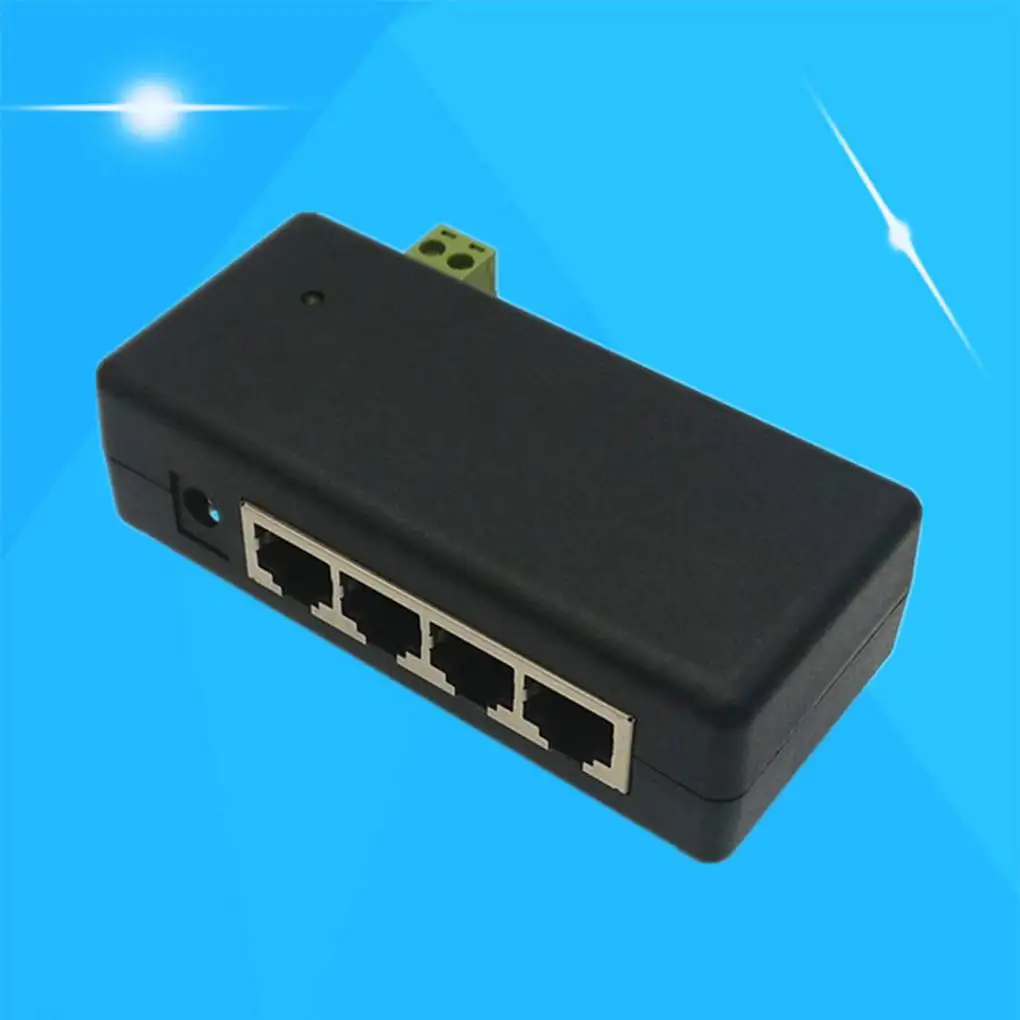 4 Port DC 12-48V Voltage 10 100Mbps POE Power Supply Module Plastic Power Over Ethernet Board
4 Port DC 12-48V Voltage 10 100Mbps POE Power Supply Module Plastic Power Over Ethernet Board