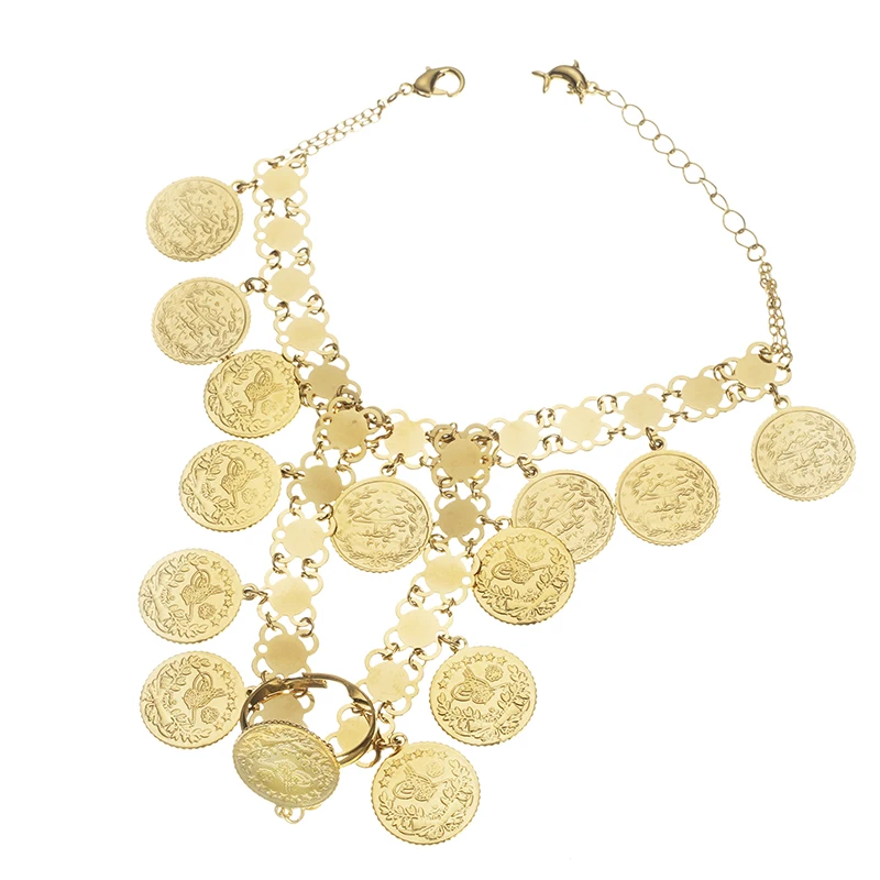 Turkish Coin Chain Bracelet with Ring Arabic Charms for Bangles Gold Plated Copper Bangle Bracelet Set Dubai Gold Women Bangles
Turkish Coin Chain Bracelet with Ring Arabic Charms for Bangles Gold Plated Copper Bangle Bracelet Set Dubai Gold Women Bangles