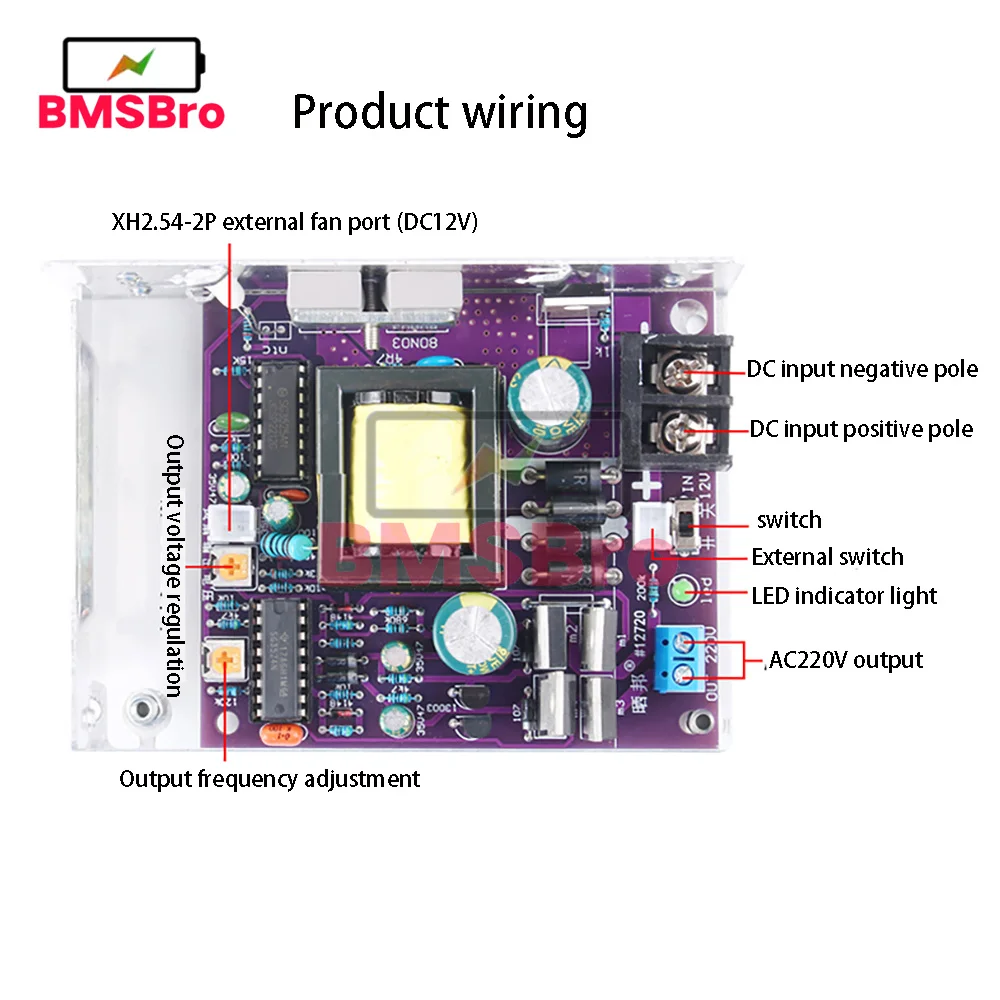 300W correction wave inverter module DC12V to AC220V adjustable inverter power supply lithium battery boost
300W correction wave inverter module DC12V to AC220V adjustable inverter power supply lithium battery boost