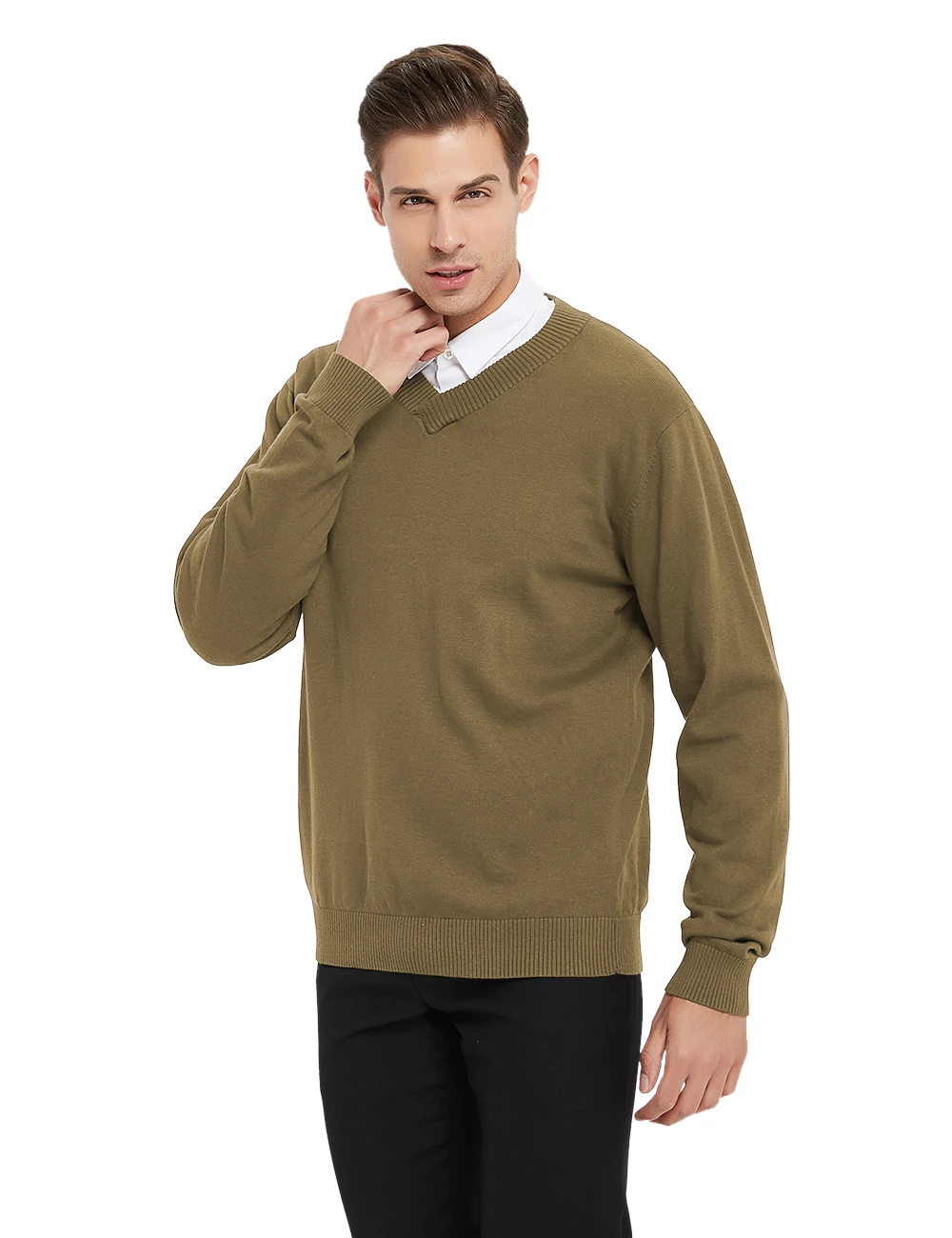 Men's Pullover Sweater Long Sleeve Slim Fit V-Neck Warm Autumn Winter Sweater For Men Solid Colors Size S-2XL
Men's Pullover Sweater Long Sleeve Slim Fit V-Neck Warm Autumn Winter Sweater For Men Solid Colors Size S-2XL