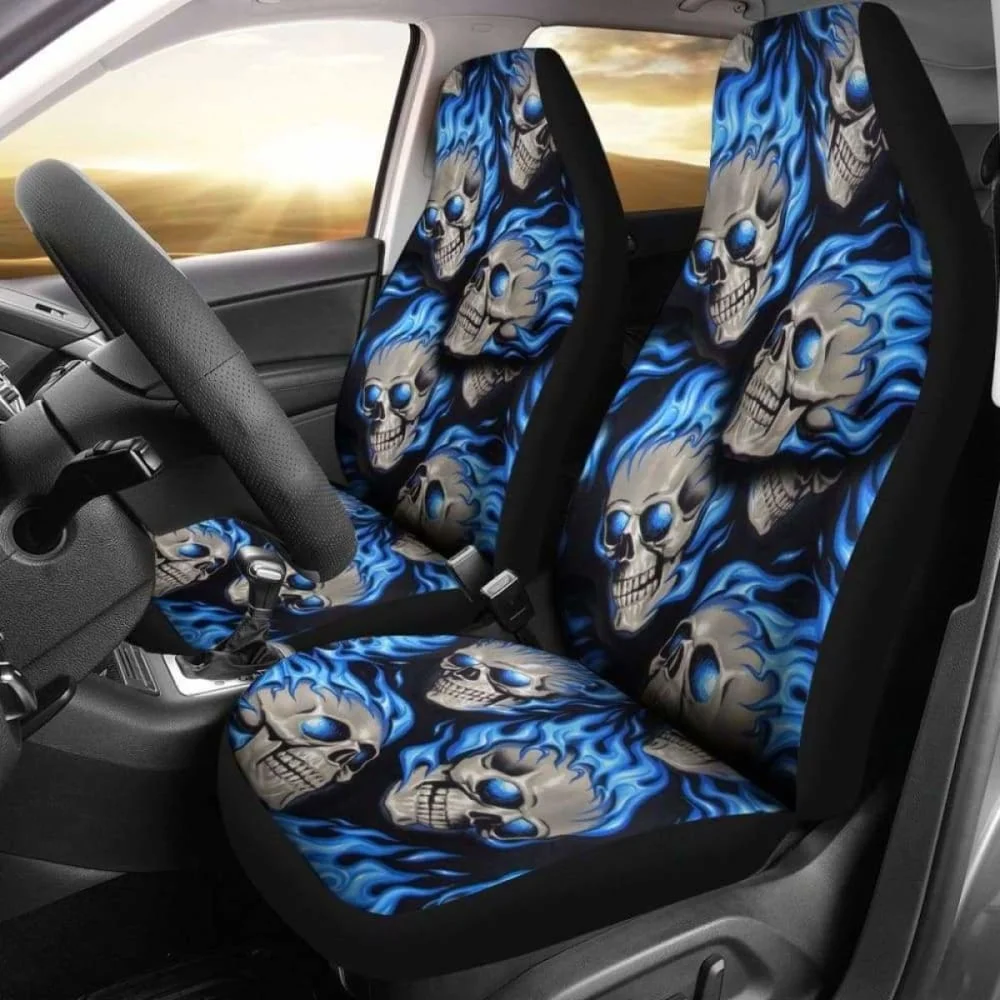 Set Of 2 Fire Skulls Car Seat Covers,Pack of 2 Universal Front Seat Protective Cover
Set Of 2 Fire Skulls Car Seat Covers,Pack of 2 Universal Front Seat Protective Cover