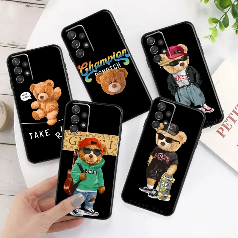 Cute Bear Fashion Brand Phone Case For Samsung Galaxy A11 A21 A21S A31 A51 A71 A22 A32 A52 A72 5G S10 Plus M11 M21 M31 M32
Cute Bear Fashion Brand Phone Case For Samsung Galaxy A11 A21 A21S A31 A51 A71 A22 A32 A52 A72 5G S10 Plus M11 M21 M31 M32
