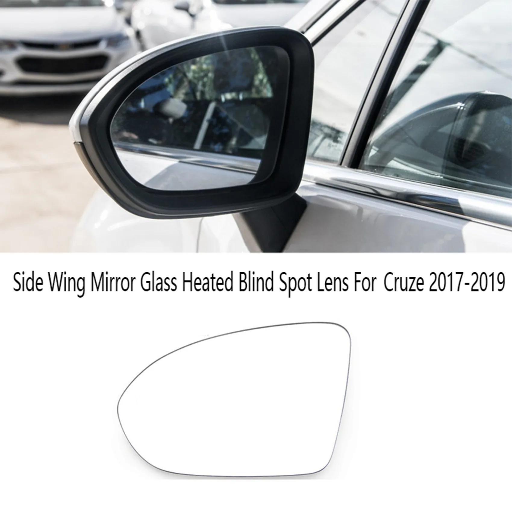 

Left Right Driver Passenger Side Wing Mirror Glass Heated Blind Spot Lens for Chevrolet Cruze 2017-2019