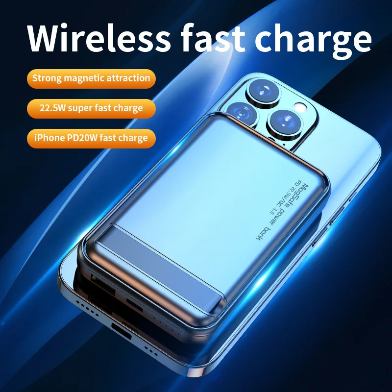 10000mAh Magnetic Wireless Power Bank PD 22.5W Fast Charge Powerbank For iphone Huawei Samsung Mobile Phone External Battery
10000mAh Magnetic Wireless Power Bank PD 22.5W Fast Charge Powerbank For iphone Huawei Samsung Mobile Phone External Battery