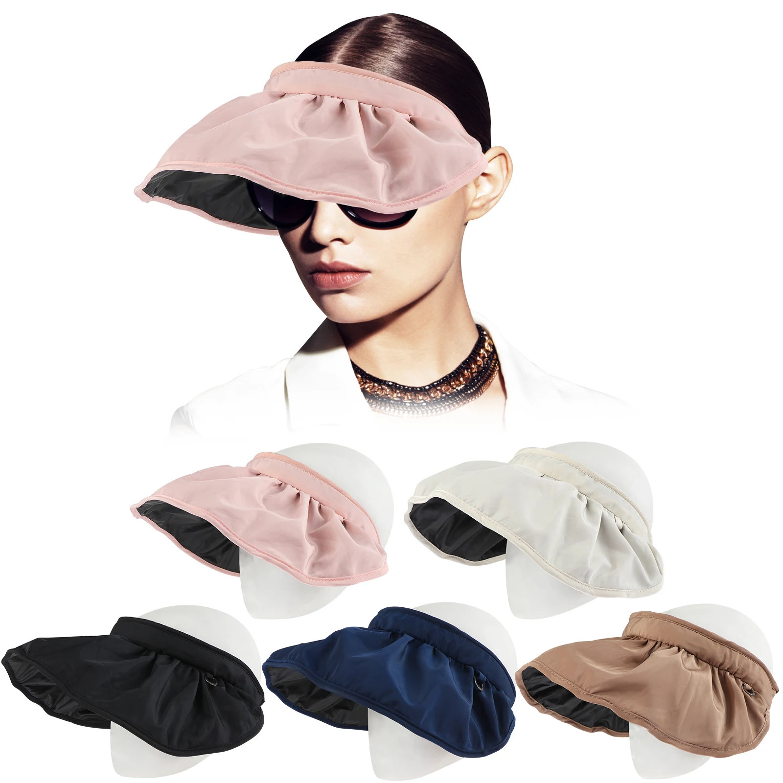 2 In 1 Portable Foldable Sun Hat Adjustable Wide Large Brim Beach Hats Women Summer Empty Sun Top Visors Cap Hair Accessories
2 In 1 Portable Foldable Sun Hat Adjustable Wide Large Brim Beach Hats Women Summer Empty Sun Top Visors Cap Hair Accessories