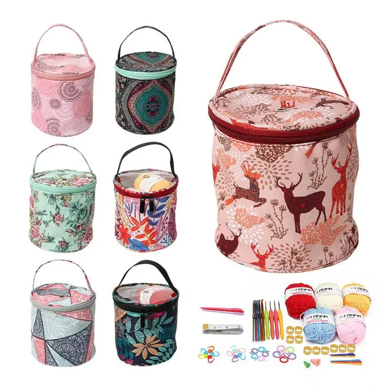 Yarn Storage Bag Round Knitting Wool Yarn Bags Organizer Crochet Sewing Needles Handbag Weave Tools Accessories Bowl Crafts Tote
Yarn Storage Bag Round Knitting Wool Yarn Bags Organizer Crochet Sewing Needles Handbag Weave Tools Accessories Bowl Crafts Tote
