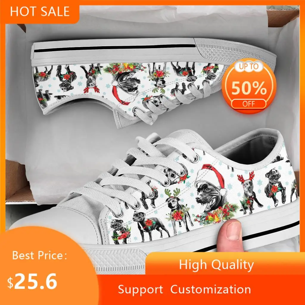 BKQU Student Shoes Cute Christmas Pitbull Lover Women Vulcanized Shoes Sneakers Ladies Lace-up Casual Breathable Canvas Shoes
BKQU Student Shoes Cute Christmas Pitbull Lover Women Vulcanized Shoes Sneakers Ladies Lace-up Casual Breathable Canvas Shoes
