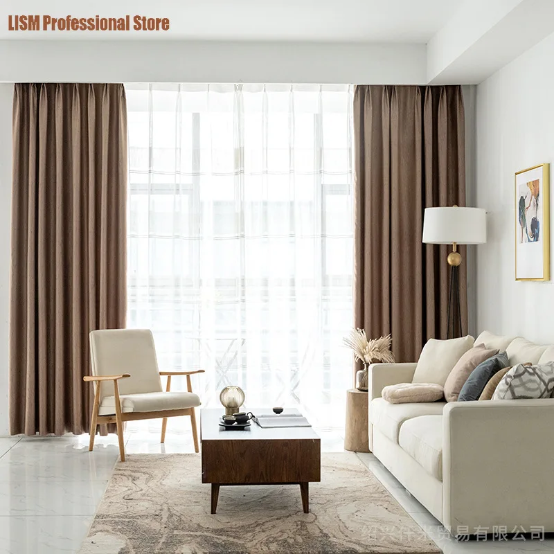 Curtains for Living dining Room Bedroom Simple light-transmitting solid color silk velvet electric carving embossed curtain
Curtains for Living dining Room Bedroom Simple light-transmitting solid color silk velvet electric carving embossed curtain