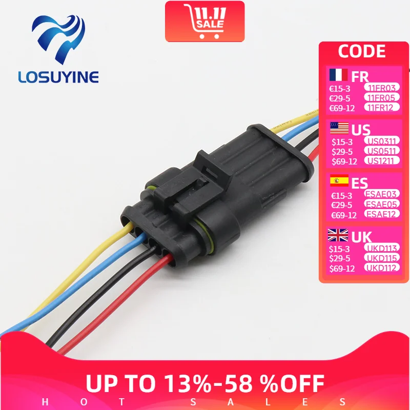 4-контактный Водонепроницаемый Электрический проводной Соединитель с кабелем
4-контактный Водонепроницаемый Электрический проводной Соединитель с кабелем