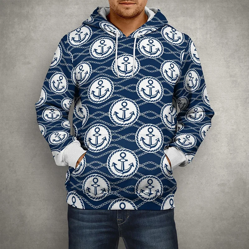 Mediterranean Nautical Sailing Anchor Hoodies Men Women Casual Fashion 3D Print Sweatshirts Cool Streetwear Pullover Coat
Mediterranean Nautical Sailing Anchor Hoodies Men Women Casual Fashion 3D Print Sweatshirts Cool Streetwear Pullover Coat