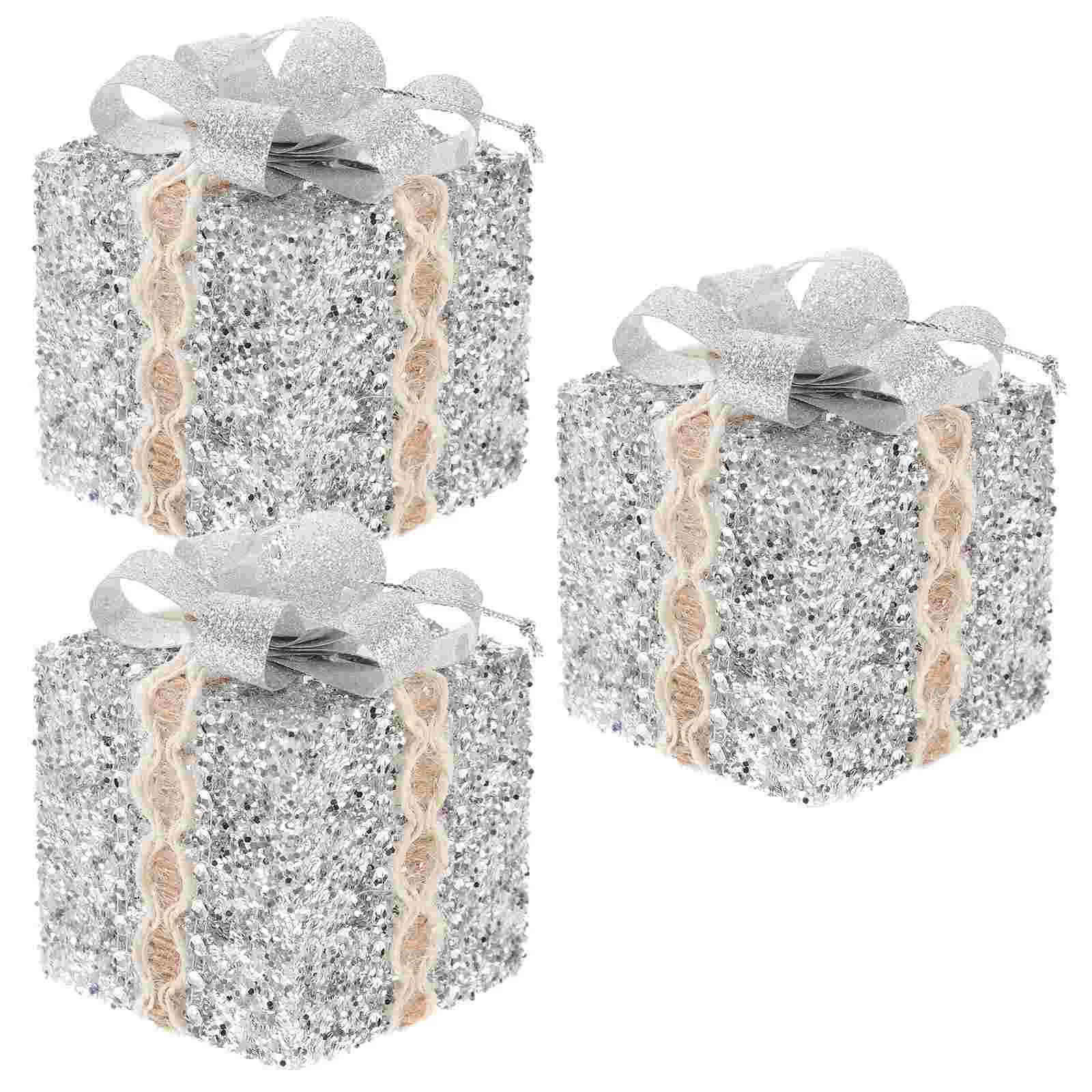 Christmas Tree Small Gift Boxes Mini Gift Boxes Christmas Tree Ornaments Present Decoration Xmas Tree Party Holiday Decor Silver
Christmas Tree Small Gift Boxes Mini Gift Boxes Christmas Tree Ornaments Present Decoration Xmas Tree Party Holiday Decor Silver