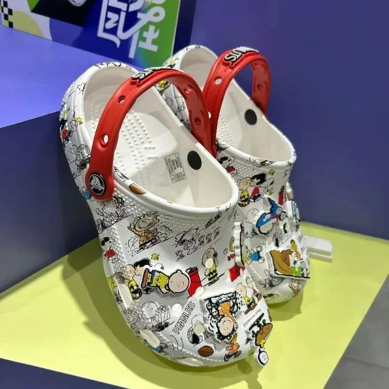 Новая детская обувь Bandai с героями мультфильмов аниме Kawaii Crocs милые пляжные