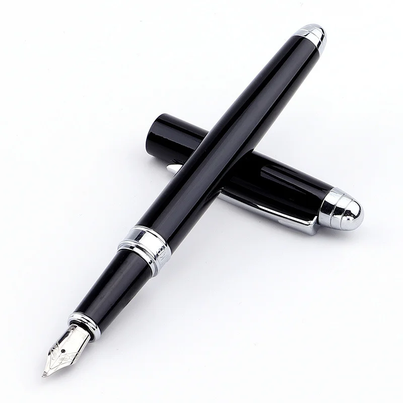 Luxury Brand Silver Stainless Steel Fountain Pen Medium School Office Name Ink Pens Gift Stationery
Luxury Brand Silver Stainless Steel Fountain Pen Medium School Office Name Ink Pens Gift Stationery