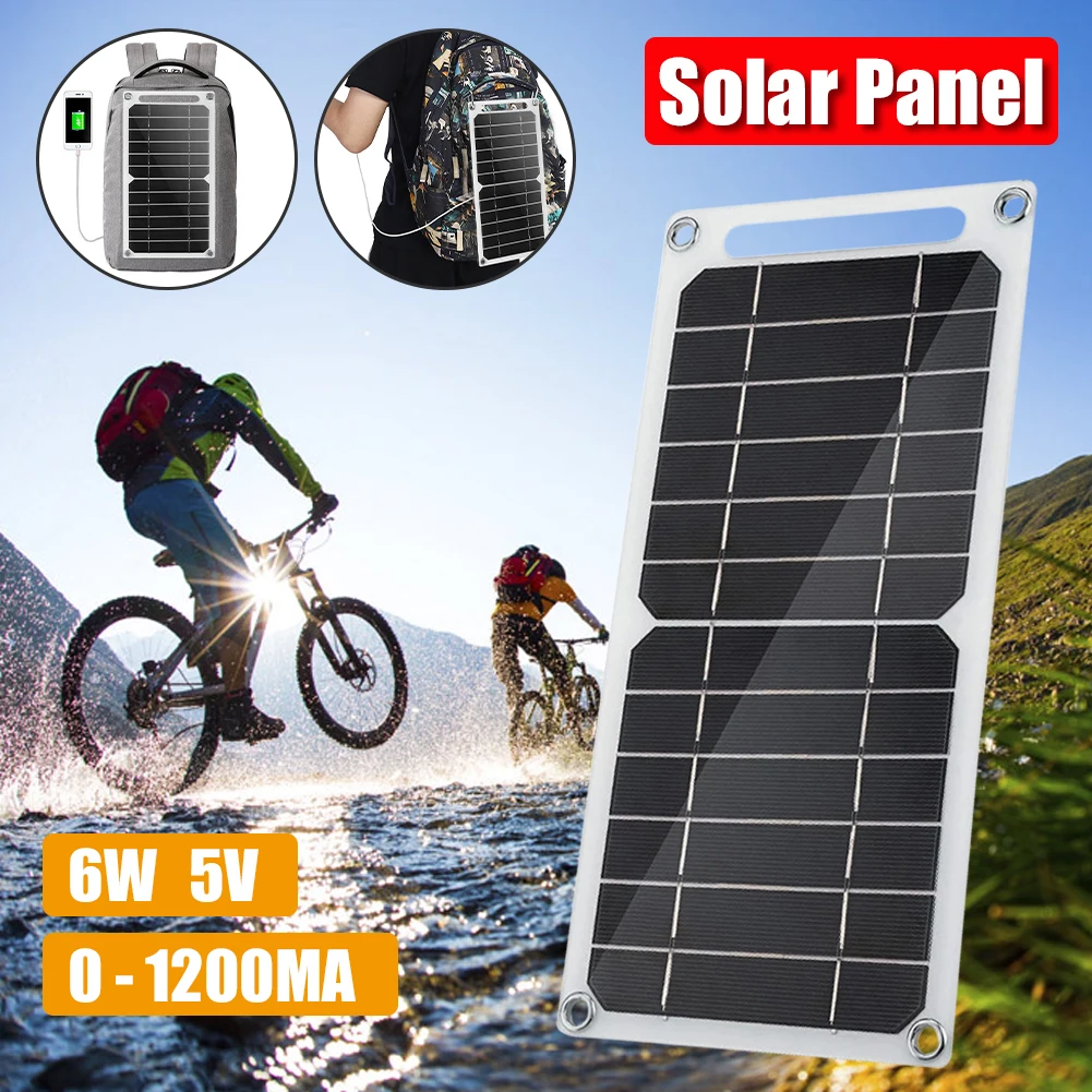 5V 1200mAh Solar Panel 6W Output USB Outdoor Travel Portable Solar System For Low Power Products Cell Mobile Phone Chargers
5V 1200mAh Solar Panel 6W Output USB Outdoor Travel Portable Solar System For Low Power Products Cell Mobile Phone Chargers