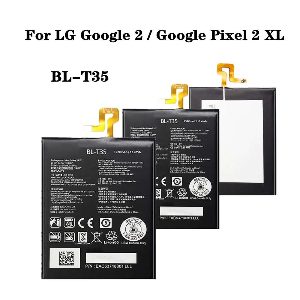 Новый аккумулятор BLT35 BL-T35 3520 мАч для LG Google 2 / Google Pixel 2 XL, Сменный аккумулятор для телефона
Новый аккумулятор BLT35 BL-T35 3520 мАч для LG Google 2 / Google Pixel 2 XL, Сменный аккумулятор для телефона