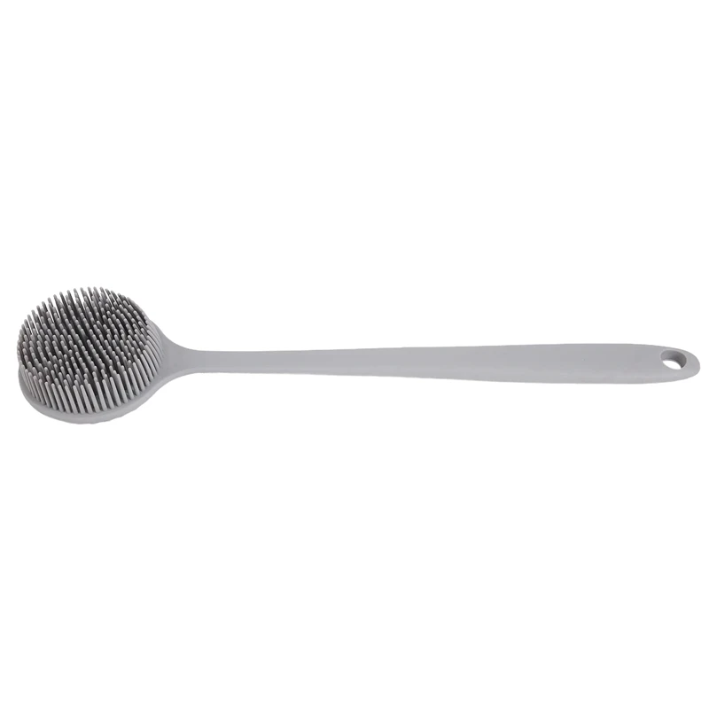 3X Soft Silicone Back Scrubber Shower, Bath Body Brush With A Long Handle, Bpa-Free, Non-Slip, Gray
3X Soft Silicone Back Scrubber Shower, Bath Body Brush With A Long Handle, Bpa-Free, Non-Slip, Gray