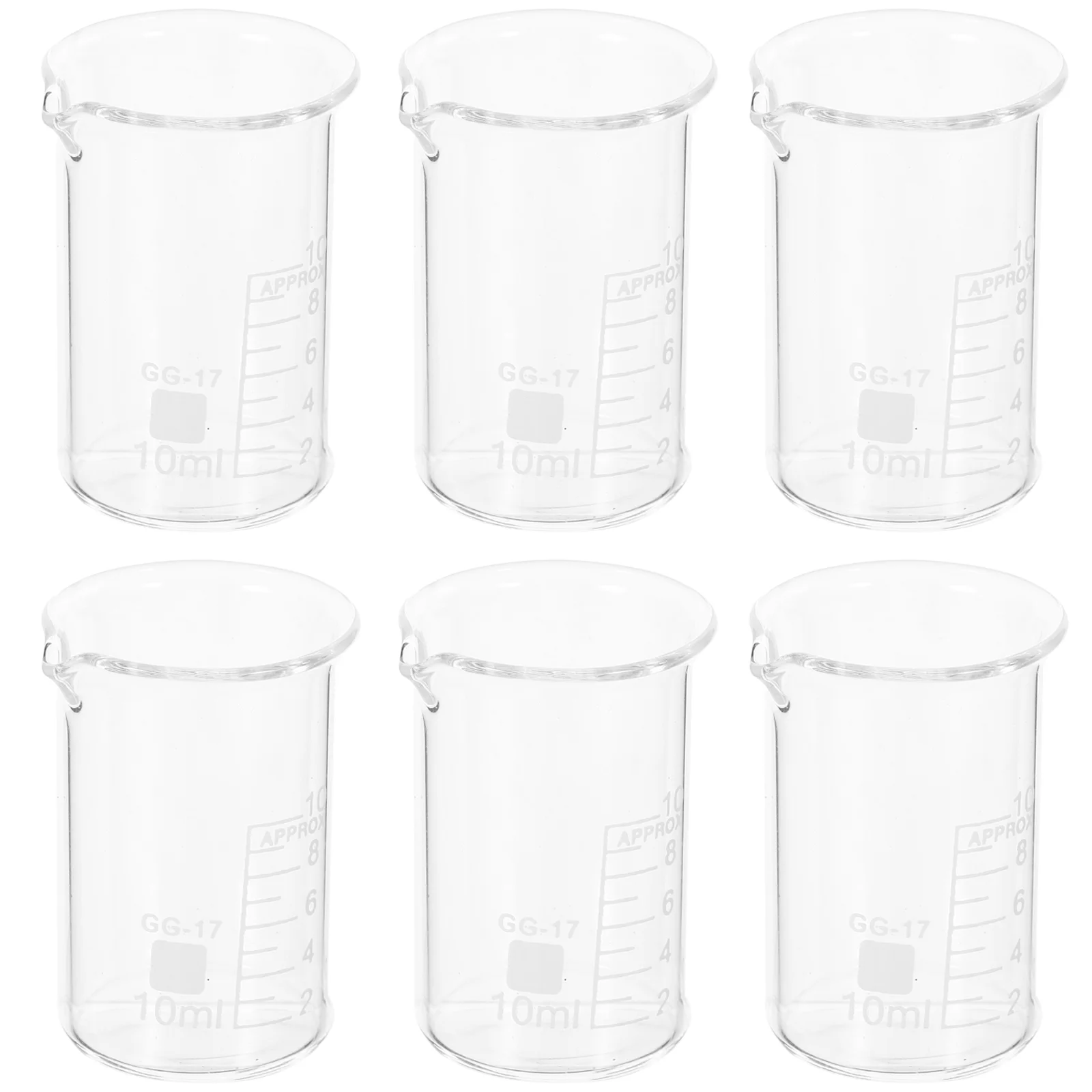 6 Pcs Measuring Cups Liquid Lab Supplies Beakers Glass Chemistry Glassware Spout Tools
6 Pcs Measuring Cups Liquid Lab Supplies Beakers Glass Chemistry Glassware Spout Tools