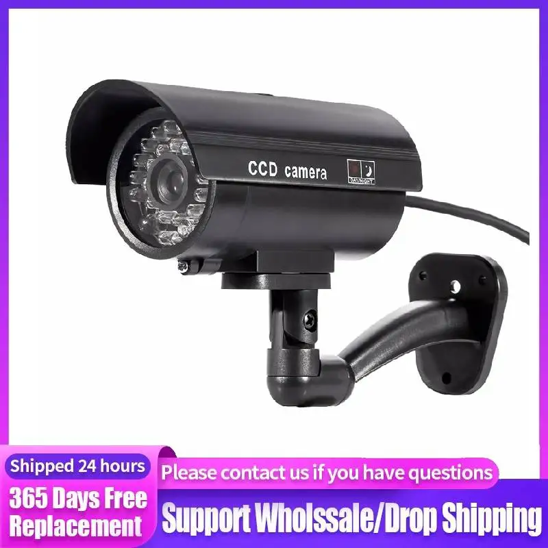 

Security TL-2600 Waterproof Outdoor Indoor Fake Camera Security Dummy CCTV Surveillance Camera Night CAM LED Light Color