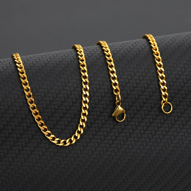 Punk Stainless Steel Necklace For Men Women Curb Cuban Link Chain Chokers Vintage Plating Metal Jewelry Gift Wholesale
Punk Stainless Steel Necklace For Men Women Curb Cuban Link Chain Chokers Vintage Plating Metal Jewelry Gift Wholesale