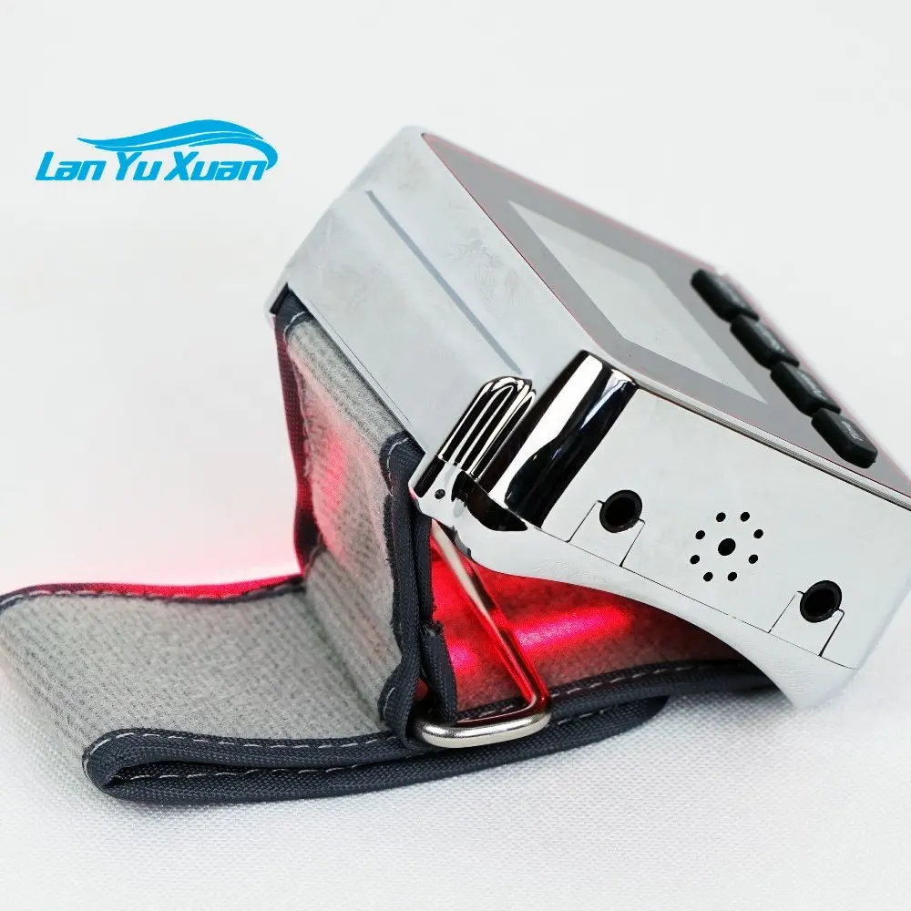 

Hot selling handy medical equipment blood pressure cold laser therapy device health laser wrist watch for medical use