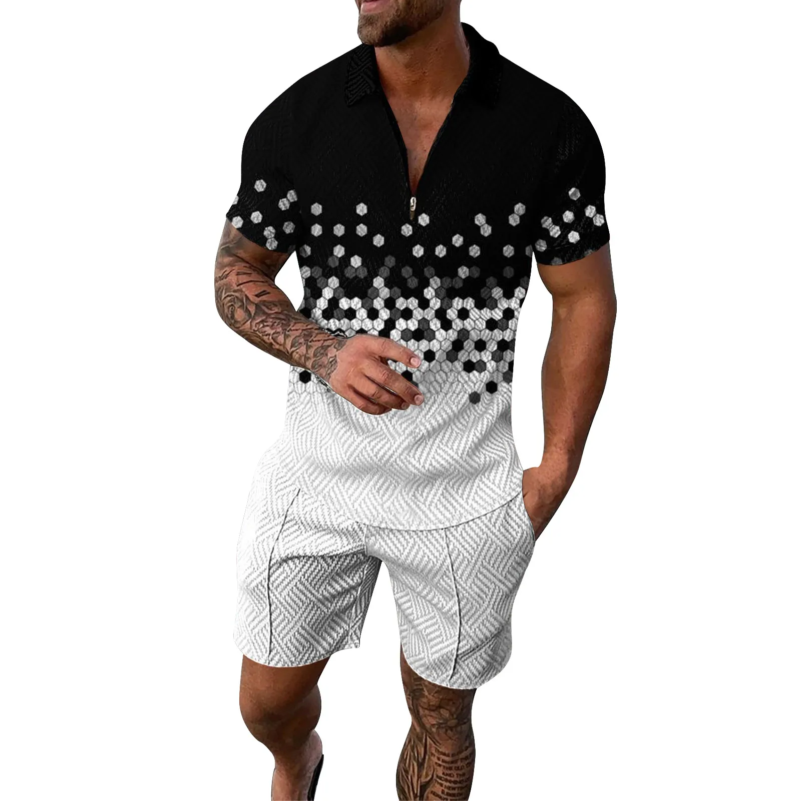 Summer Men'S Casual Suit Men Tracksuit 2 Piece Set Short Sleeve Polo Shirt + Shorts Men'S Suit Fashion Men Polo Set Men Clothing
Summer Men'S Casual Suit Men Tracksuit 2 Piece Set Short Sleeve Polo Shirt + Shorts Men'S Suit Fashion Men Polo Set Men Clothing