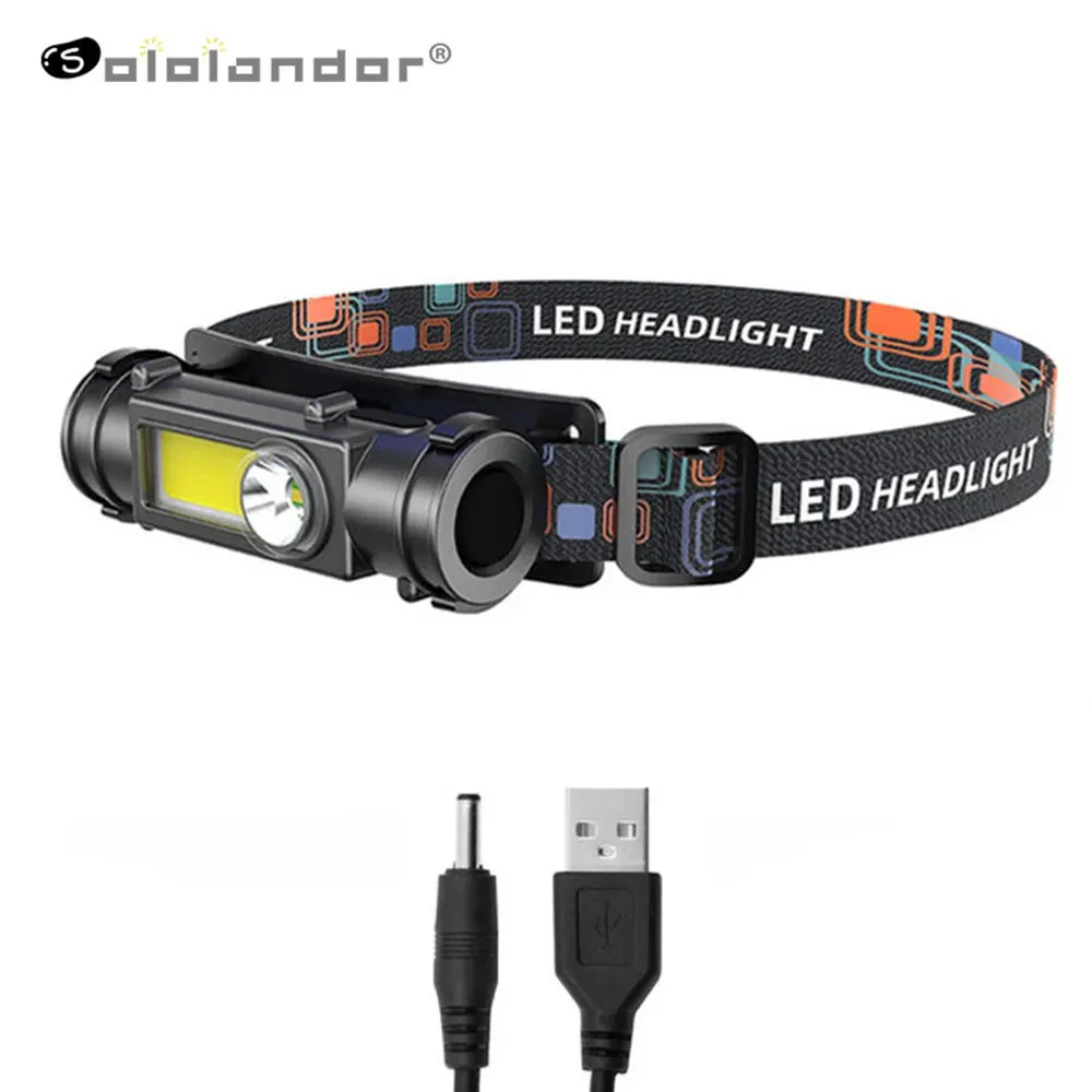 Portable Mini Powerful LED Headlamp XPE+COB USB Rechargeable Headlight Built-in Battery Waterproof Head Torch Head Lamp Lantern
Portable Mini Powerful LED Headlamp XPE+COB USB Rechargeable Headlight Built-in Battery Waterproof Head Torch Head Lamp Lantern