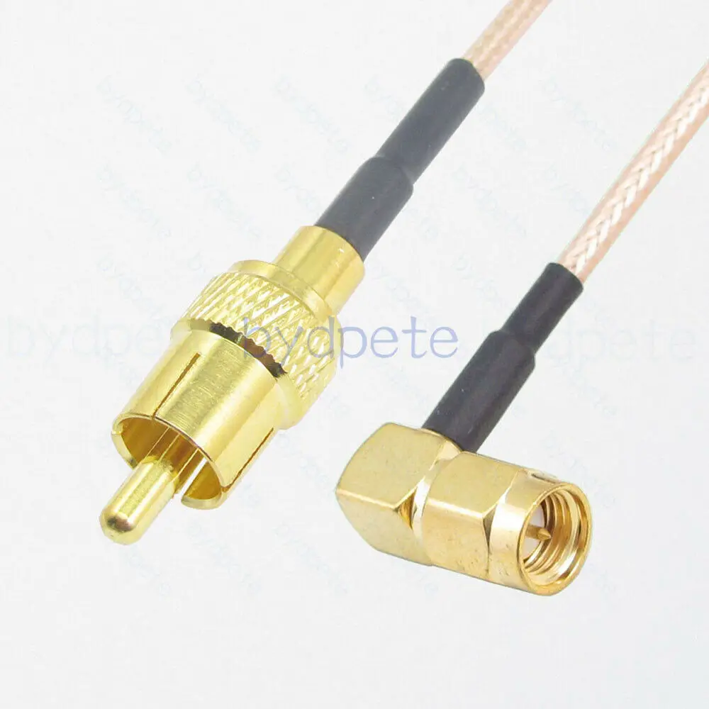 RCA Male to SMA Male Right Angle 90 Degree RA RG316 Pigtail Coaxial Cable Kable Straight Connector Coaxial High Quality Tanger
RCA Male to SMA Male Right Angle 90 Degree RA RG316 Pigtail Coaxial Cable Kable Straight Connector Coaxial High Quality Tanger