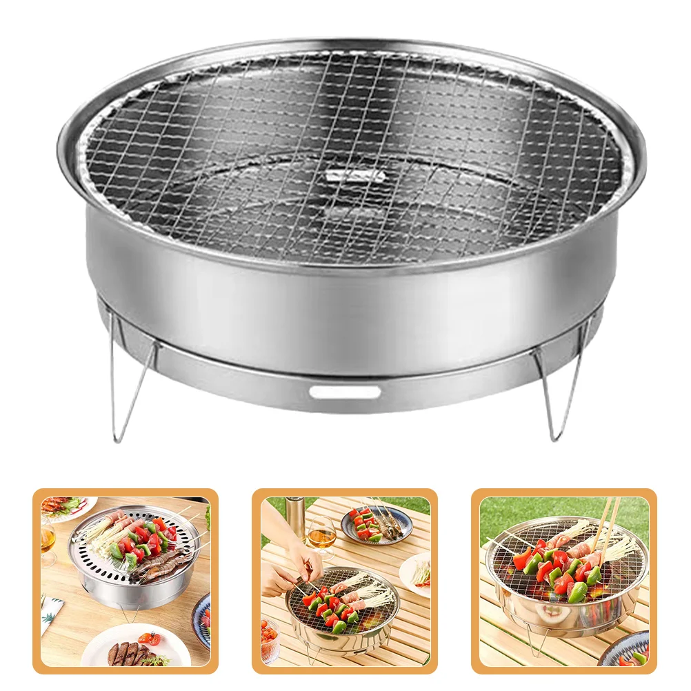Outdoor Barbecue Grill Portable Bbq Rack Charcoal Small Stainless Steel Stove Travel Convenient Camping Tool
Outdoor Barbecue Grill Portable Bbq Rack Charcoal Small Stainless Steel Stove Travel Convenient Camping Tool