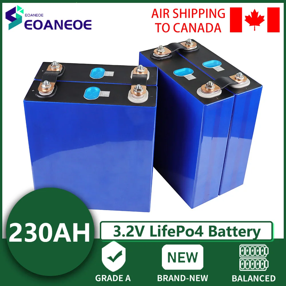4-32PCS 3.2V 230AH Lifepo4 Battery Pack Lithium Iron Phosphate Cell 12V 24V 48V Grade A For Motorcycle Wheelchair Inverter EV RV
4-32PCS 3.2V 230AH Lifepo4 Battery Pack Lithium Iron Phosphate Cell 12V 24V 48V Grade A For Motorcycle Wheelchair Inverter EV RV